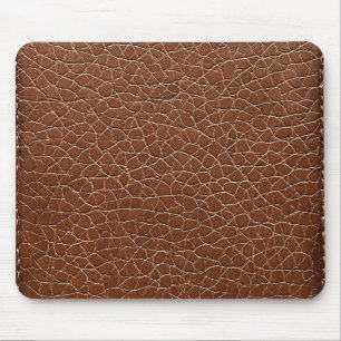 Tapis De Souris Motif effet cuir marron