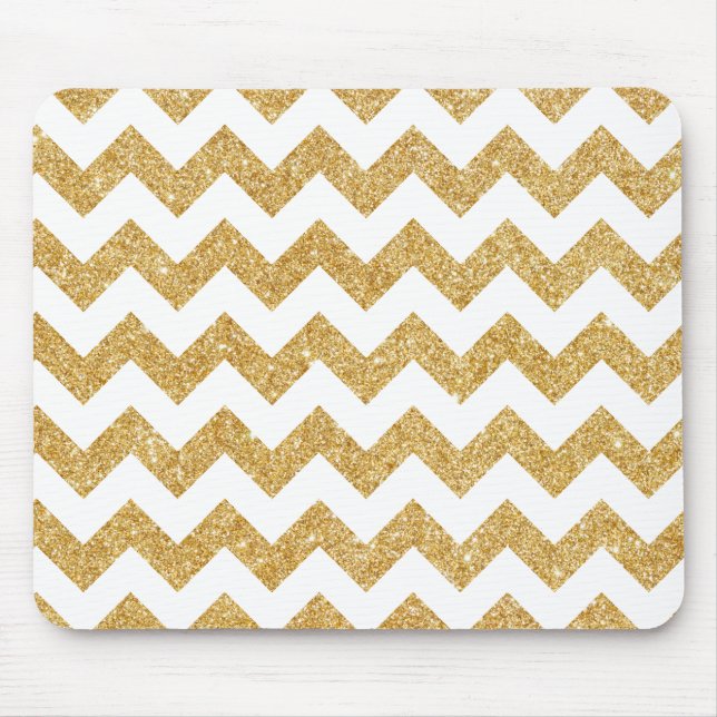 Tapis De Souris Motif élégant de Chevron de zigzag de parties (Devant)