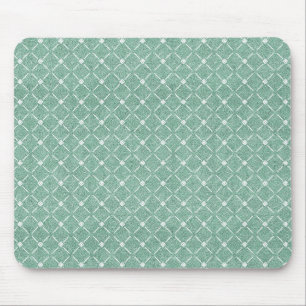 Tapis De Souris Motif en treillis velouté en vert menthe