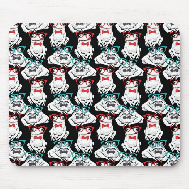 Tapis De Souris Motif en verre de grenouille (Devant)