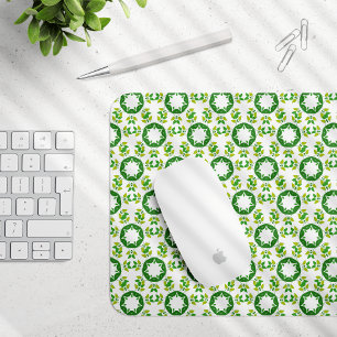 Tapis De Souris Motif Feuille, Motif De Feuilles, Feuilles Verts