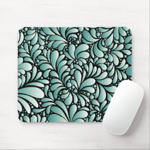 Tapis De Souris Motif Fleur désirable en Minty Green
