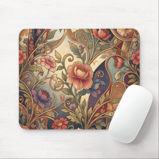 Tapis De Souris Motif floral de kimono décoratif