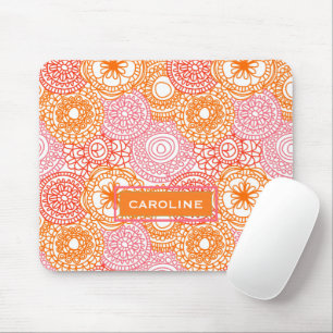 Tapis De Souris Motif floral estival personnalisé, hip et amusant