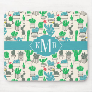 Tapis De Souris Motif floral naturel mignon de cactus