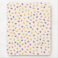 Motif floral pastel – Jaune, rose et violet mignon