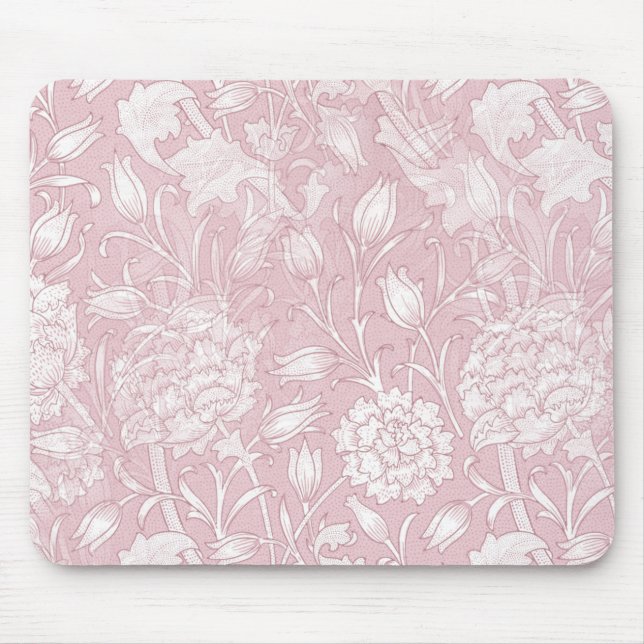 Tapis De Souris Motif Floral William Morris en rose (Devant)