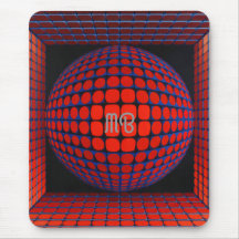 Motif géométrique abstrait moderne noir rouge bleu