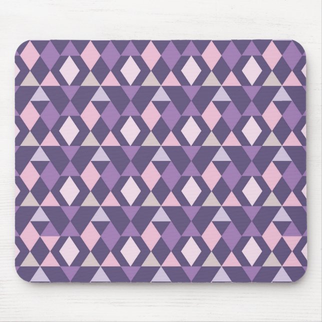 Tapis De Souris Motif géométrique de l'arabe mauve (Devant)