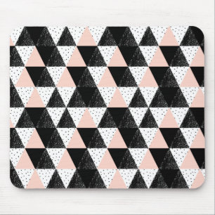 Tapis De Souris Motif géométrique de triangle tirée par la main