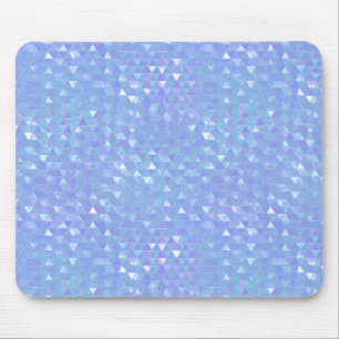 Tapis De Souris Motif géométrique de triangles tendance violet ble