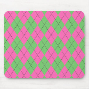 Tapis De Souris Motif géométrique diagonale rose néon