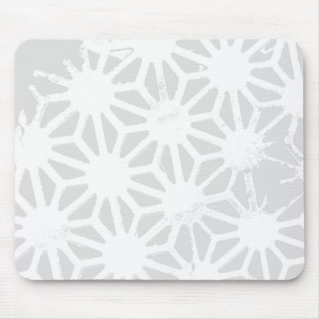 Tapis De Souris Motif géométrique gris pâle (Devant)