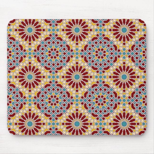 Tapis De Souris motif géométrique islamique Mousepad (Devant)