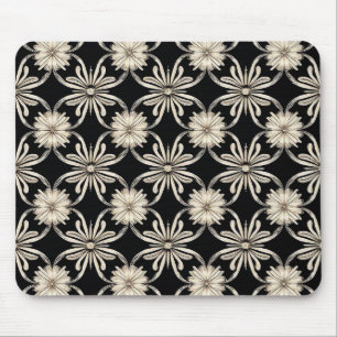 Tapis De Souris Motif géométrique noir et blanc