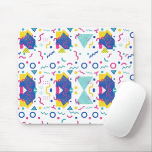 Tapis De Souris Motif géométrique Retro Memphis