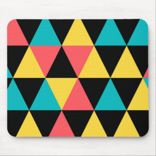 Tapis De Souris Motif graphique géométrique coloré et rétro joyeux