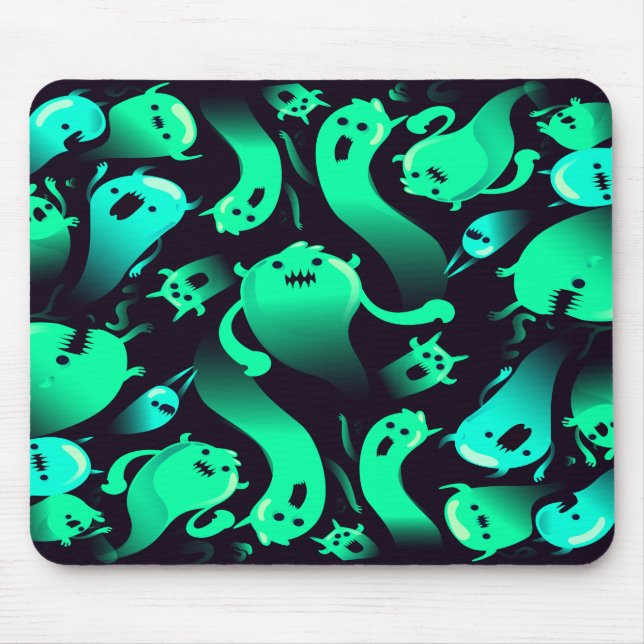 Tapis De Souris Motif Green Neon Ghost (Devant)