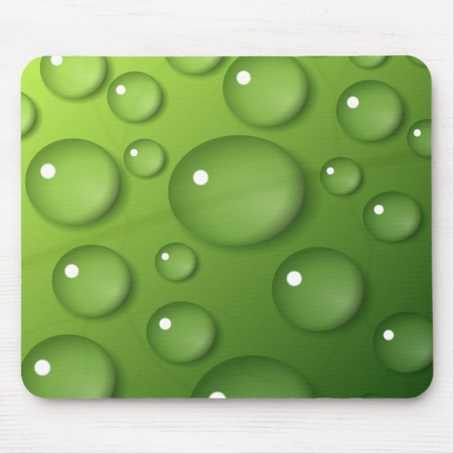 Tapis De Souris Motif Green Raindrop (Devant)