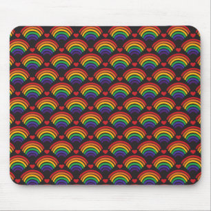 Tapis De Souris Motif Hearts & Rainbows