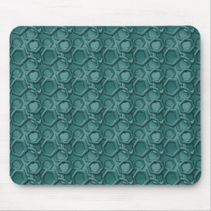 Tapis De Souris Motif Hexagon bleu