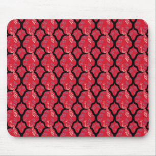 Tapis De Souris Motif japonais oriental frais d'abrégé sur paon