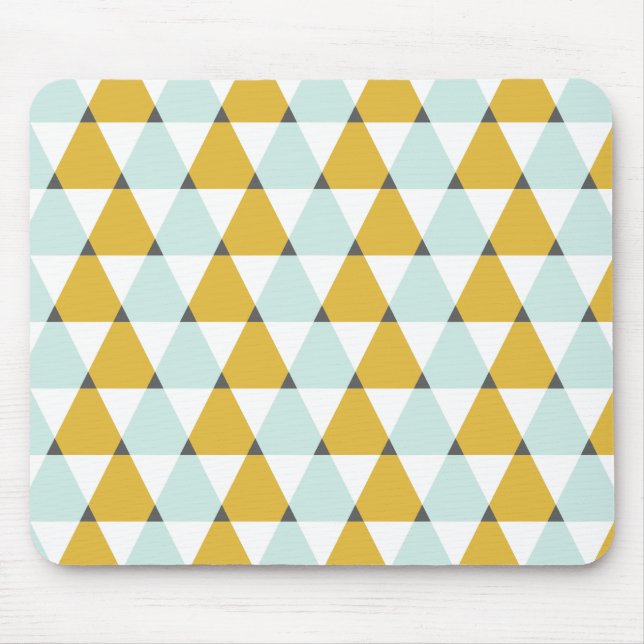 Tapis De Souris Motif jaune en bon état géométrique moderne de (Devant)