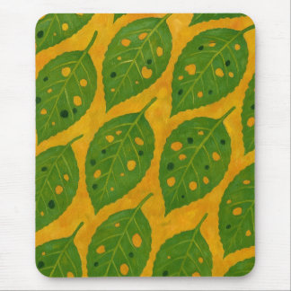 Tapis De Souris Motif jaune et vert Mousepad