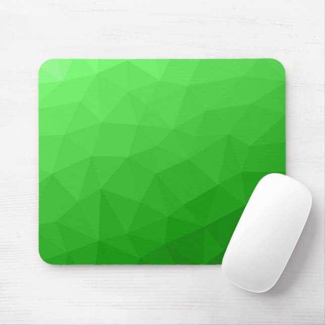 Tapis De Souris Motif lumineux à maillage géométrique dégradé vert (Avec souris)