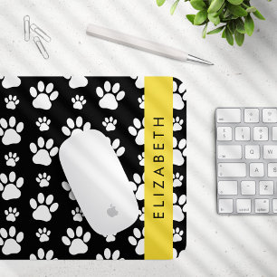 Tapis De Souris Motif mâle, Patrouilles de chien, Noir et Blanc, V