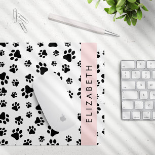 Tapis De Souris Motif mâle, Patrouilles de chien, Noir et Blanc, V