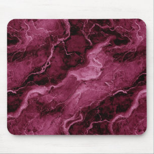 Tapis De Souris Motif marbré en Magenta foncé et rose