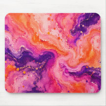 Motif marbré rose orange violet
