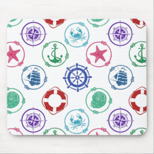 Tapis De Souris Motif marin coloré