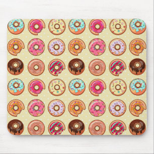 Tapis De Souris Motif mignon de beignet