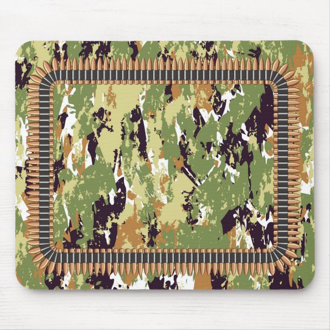 Tapis De Souris Motif militaire avec balle (Devant)
