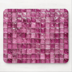 Tapis De Souris Motif mosaïque rose