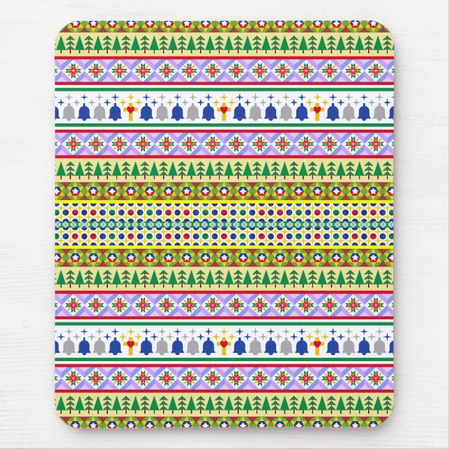 Tapis De Souris Motif Motif de Noël (Devant)