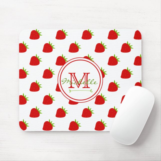 Tapis De Souris Motif mûre fraise (Avec souris)