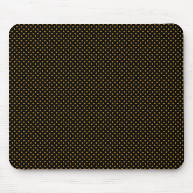 Tapis De Souris Motif net, noir avec Brown (Devant)