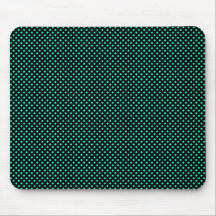 Tapis De Souris Motif net noir avec turquoise