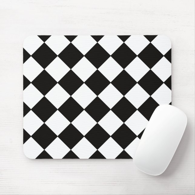 Tapis De Souris Motif noir et blanc (Avec souris)