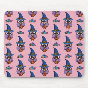 Tapis De Souris Motif Owl de l'assistant de dessin animé