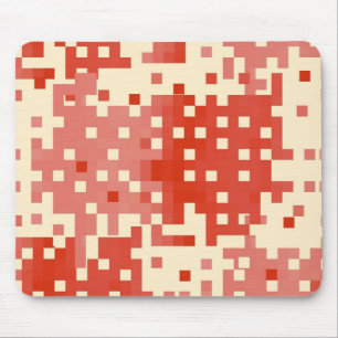 Tapis De Souris Motif Pixel rouge et rose