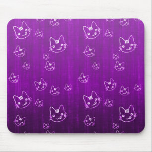 Tapis De Souris Motif pourpre japonais mignon frais de neko de