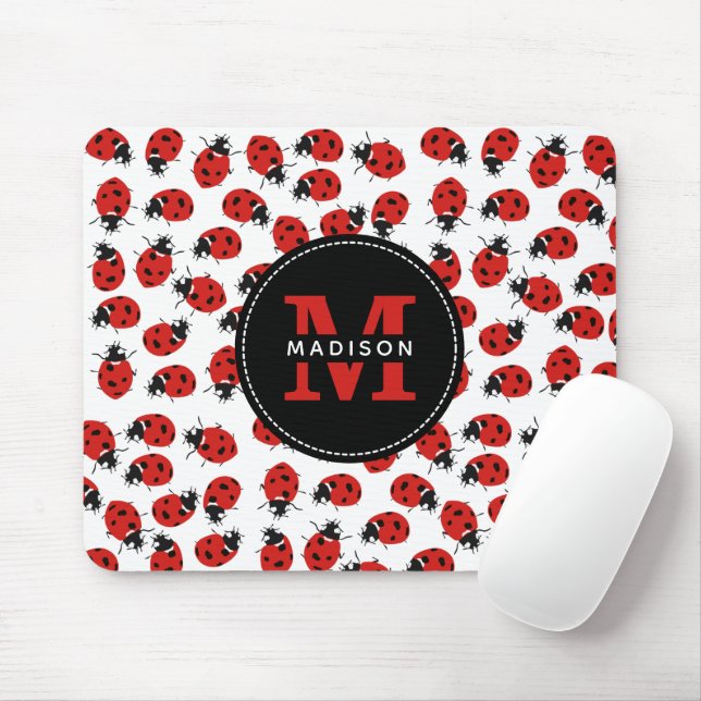 Tapis De Souris Motif Red Ladybug (Avec souris)