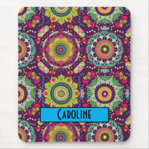 Tapis De Souris Motif Retro Mandala
