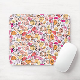 Tapis De Souris motif rose amusant