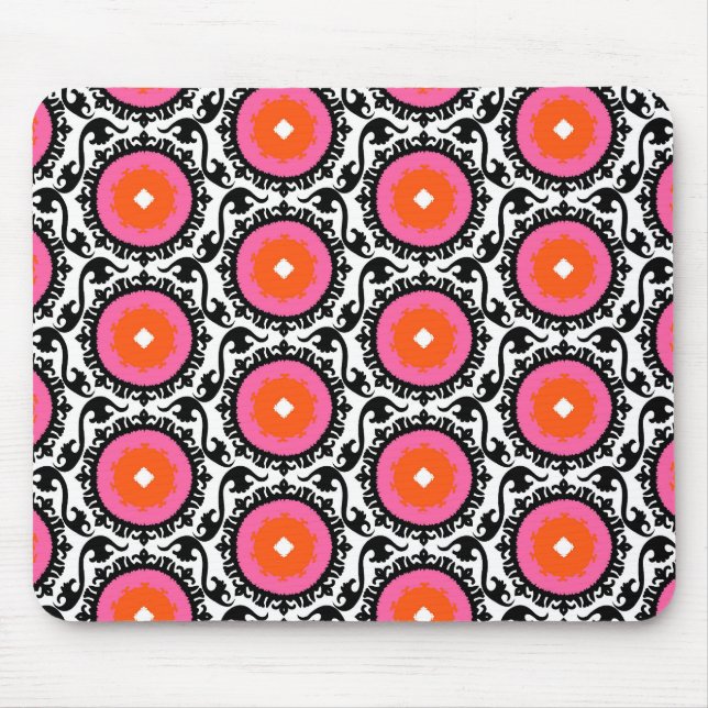 Tapis De Souris Motif rose de Suzani (Devant)