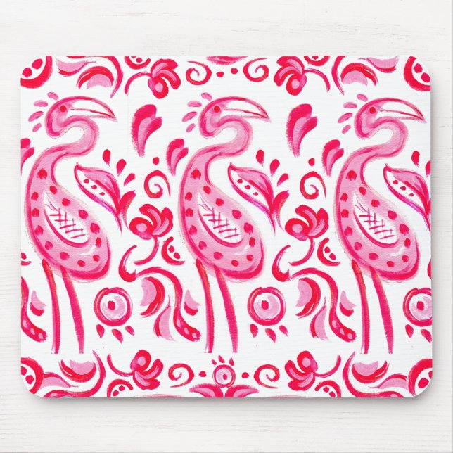 Tapis De Souris Motif rose génial de Flamigo Paisley (Devant)